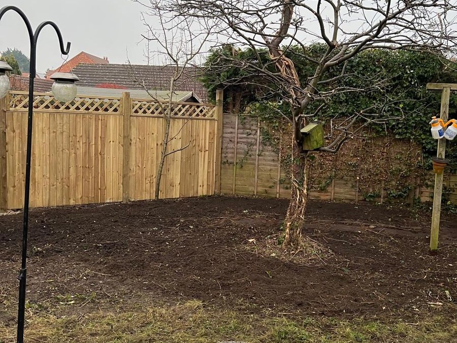 Overgrown garden clearance - after